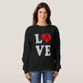 Sweatshirt J'adore l'escrime 2 (Devant entier)