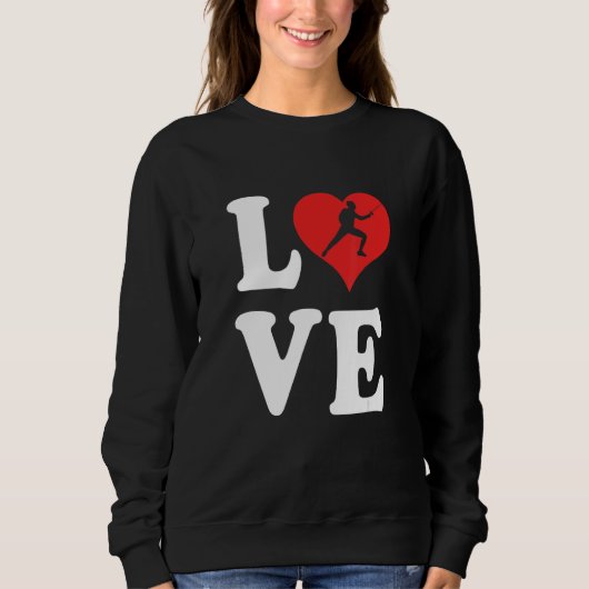 Sweatshirt J'adore l'escrime 2 (Devant)