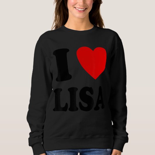 Sweatshirt J'adore Lisa (Devant)