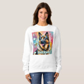 Sweatshirt J'adore mon berger allemand (Devant entier)
