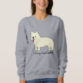 Sweatshirt J'adore mon Bouledogue Français (Devant)