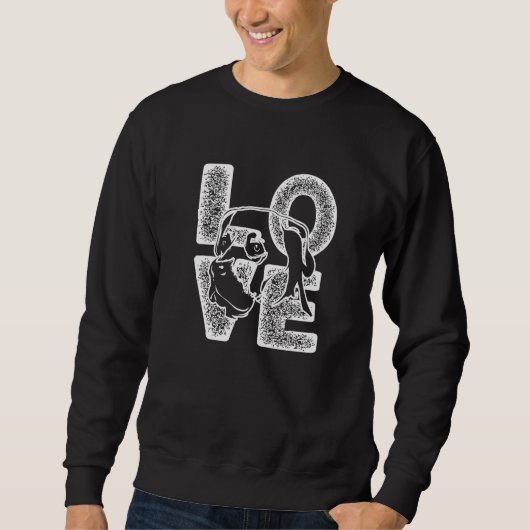 Sweatshirt J'adore mon Labrador Retriever Dog Theme Design (Devant)