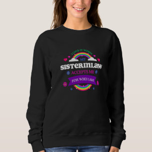 Sweatshirt J'adore quand ma belle-sœur m'accepte LGBTQ Dire