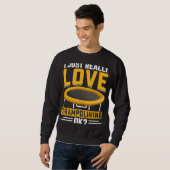 Sweatshirt J'adore vraiment Trampolining OK (Devant entier)
