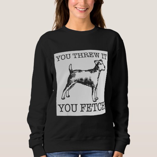 Sweatshirt Jagdterrier funny dog lover gift (Devant)
