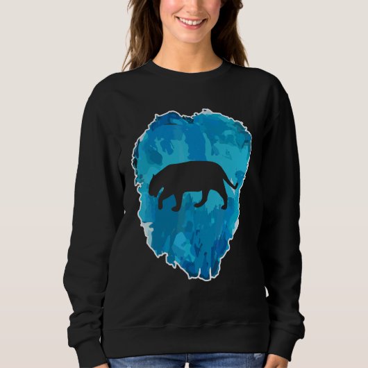 Sweatshirt Jaguar Dans Un Bloc De Glace Pour L'éternité (Devant)