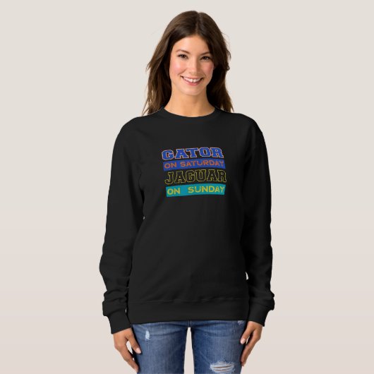 Sweatshirt Jaguar Jacksonville Floride (Devant entier)