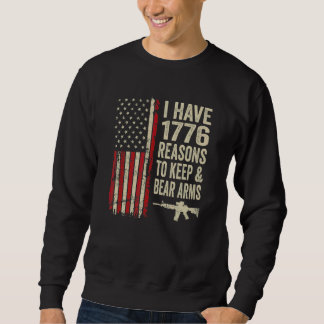 Sweatshirt J'ai 1776 raisons de garder et de porter des armes