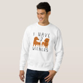 Sweatshirt J'Ai 2 Wieners (Devant entier)