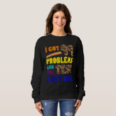 Sweatshirt J'Ai 99 Problèmes Test Day Leopard Student Teache (Devant entier)