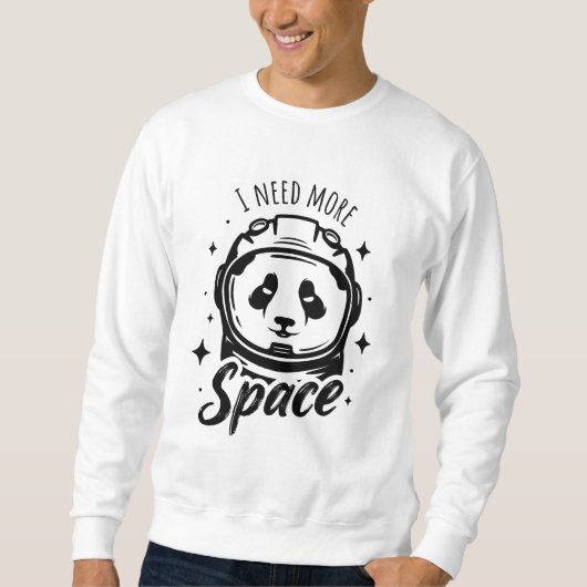 Sweatshirt J'ai besoin de plus d'espace - Drôle astronaute pa (Devant)