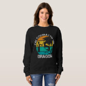Sweatshirt J'ai Combu Un Dragon Bon Récupération Bras Cassé P (Devant entier)