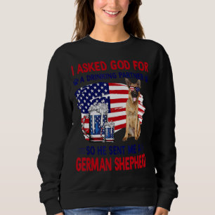 Sweatshirt J'Ai Demandé À Dieu Un Partenaire Pour Boire, Alor