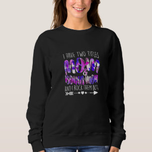 Sweatshirt J'Ai Deux Titres Maman & Bonus Maman Maman Maman F
