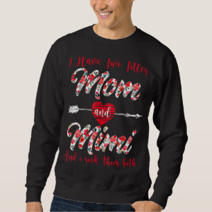 Sweatshirt J'Ai Deux Titres Maman Et Mimi Fête Des Mères Flor