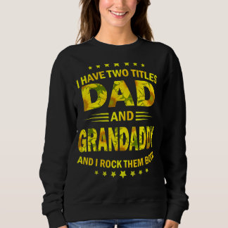 Sweatshirt J'Ai Deux Titres Papa Et Grand-Papa Tournesol Fath