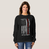 Sweatshirt J'Ai Deux Titres Papa Et Papa Hommes Drapeau Améri (Devant entier)