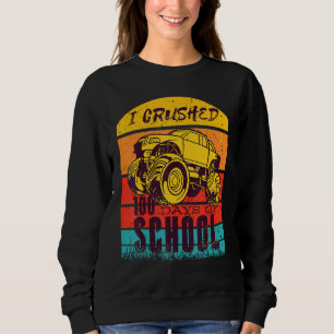 Sweatshirt J'Ai Écrasé 100 Jours De Monstre De Coucher De Sol