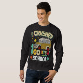 Sweatshirt J'Ai Écrasé 100 Jours D'École (Devant entier)