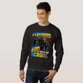Sweatshirt J'Ai Écrasé 100 Jours D'École Monster Camion Garço (Devant entier)