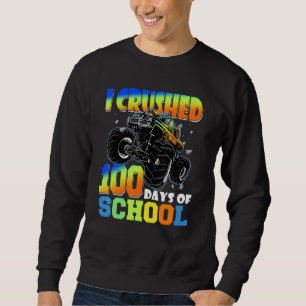 Sweatshirt J'Ai Écrasé 100 Jours D'École Monster Camion Garço