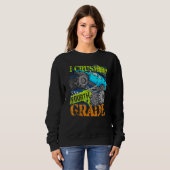 Sweatshirt J'ai écrasé 4e grade Monster Truck Graduation pour (Devant entier)