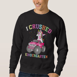 Sweatshirt J'ai écrasé jardin d'enfants Dabbing Unicorn Camio