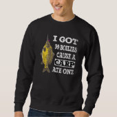 Sweatshirt J'Ai Eu 99 Boilies Cause Un Carp Ate Un Jurassique (Devant)