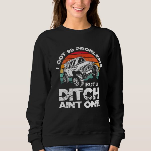 Sweatshirt J'ai eu 99 problèmes, mais un point n'est pas une (Devant)