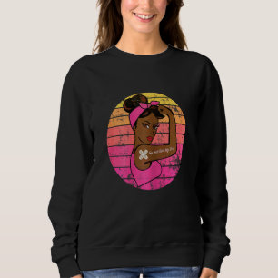 Sweatshirt J'Ai Eu Les Deux Chaussures Vaccination Rétro