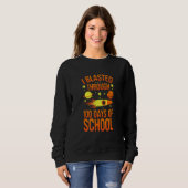 Sweatshirt J'ai explosé les 100 jours d'école enseignants enf (Devant entier)