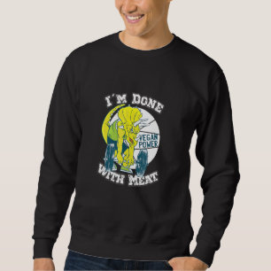 Sweatshirt J'Ai Fait Avec Viande Vegan Power Vegitarier Vegan