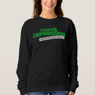Sweatshirt J'ai la dépression _ Neon Green