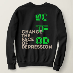 Sweatshirt J'ai la dépression _ Neon Green