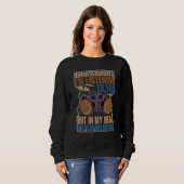Sweatshirt J'Ai L'Air De Vous Écouter Drummer Drum (Devant entier)