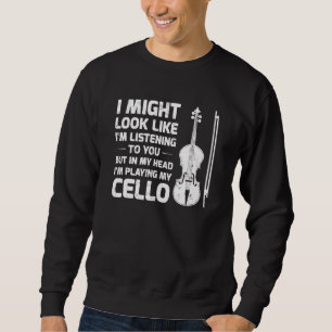 Sweatshirt J'Ai L'Air De Vous Écouter Mu Classique
