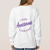 Sweatshirt J'Ai L'Air Facile (Dos)