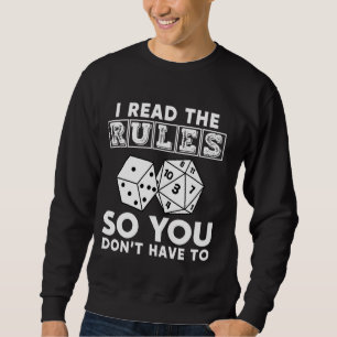 Sweatshirt J'Ai Lu Les Règles Pour Ne Pas Avoir À Faire De Bo
