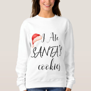 Sweatshirt J'ai mangé des cookies père Noël