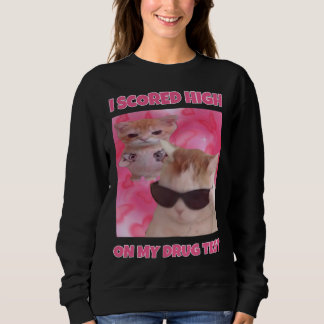 Sweatshirt J'ai marqué des femmes de mème de chat