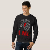 Sweatshirt J'Ai Mental Illinois 12 (Devant entier)