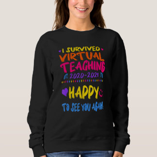 Sweatshirt J'ai survécu à l'enseignement virtuel