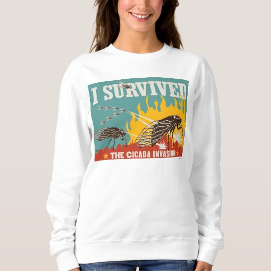 Sweatshirt J'ai survécu à l'invasion du Canada (Devant)