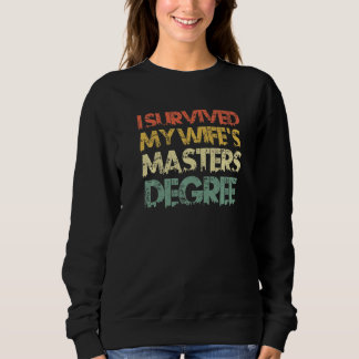 Sweatshirt J'ai survécu au master de ma femme