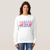 SWEATSHIRT J'AI SURVÉCU AUX TARIFS (Devant entier)