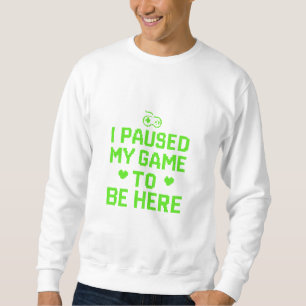 Sweatshirt J'Ai Suspendu Mon Jeu Neon Pixel Art