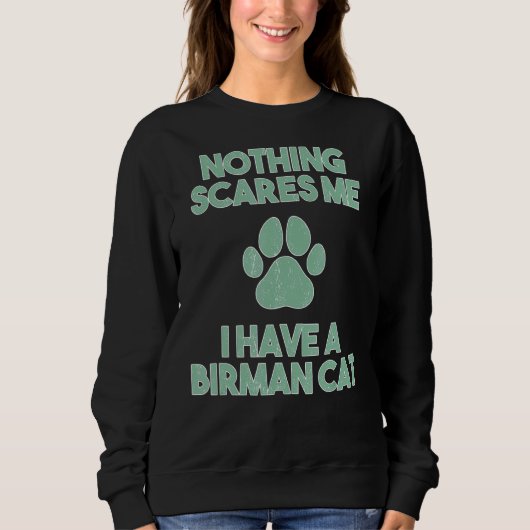 Sweatshirt J'Ai Un Birman (Devant)