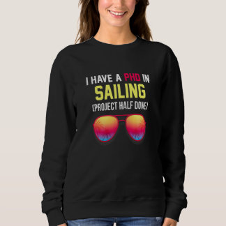 Sweatshirt J'ai un doctorat en projet de navigation à moitié
