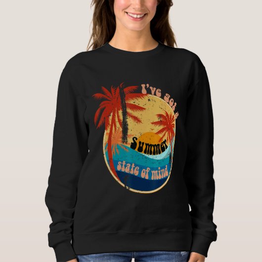 Sweatshirt J'Ai Un État D'Esprit Été (Devant)