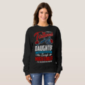 Sweatshirt J'Ai Une Fille Tatouée Comme Un Daug Normal (Devant entier)